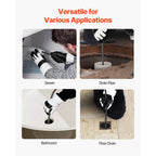 Electric Drain Cleaner Machine by VEVOR with 100 FT Cable for Sewer and Household Drain Clearing