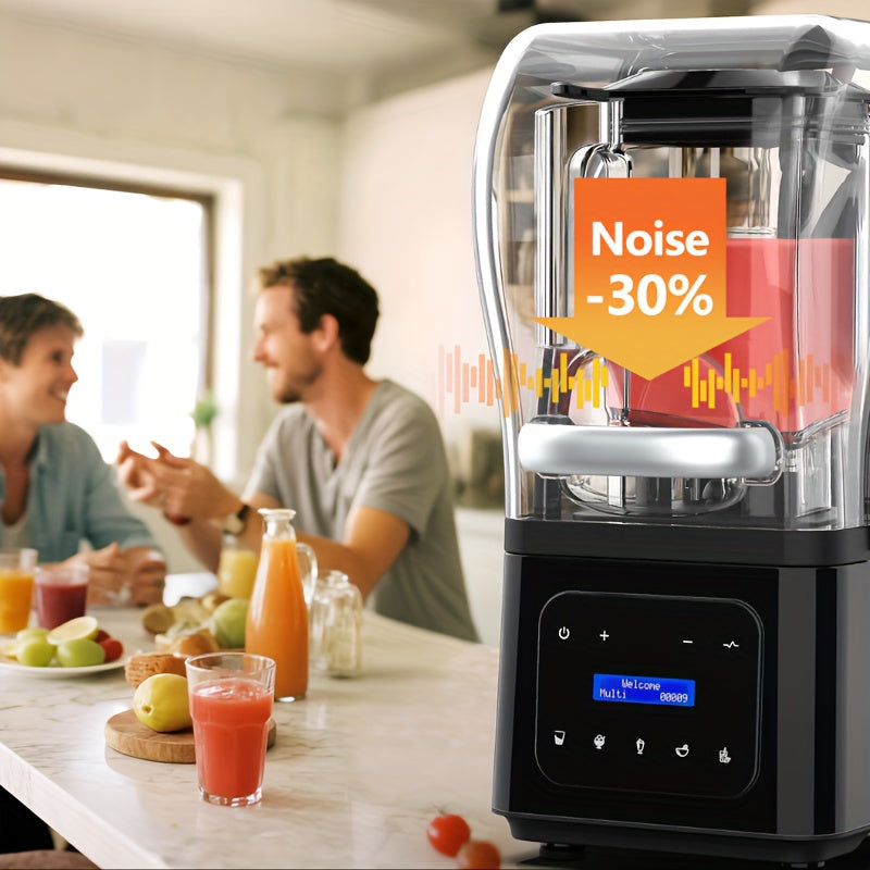 Professional Silent Blender | 61Oz Intelligent Blender | Kitchen Blender with Noise Isolation | 5 Automatic Settings | 1.8L Durable Safe Container | Triple Noise Dampening | Detachable Splash Shield | Continuous Heavy-Duty Operation