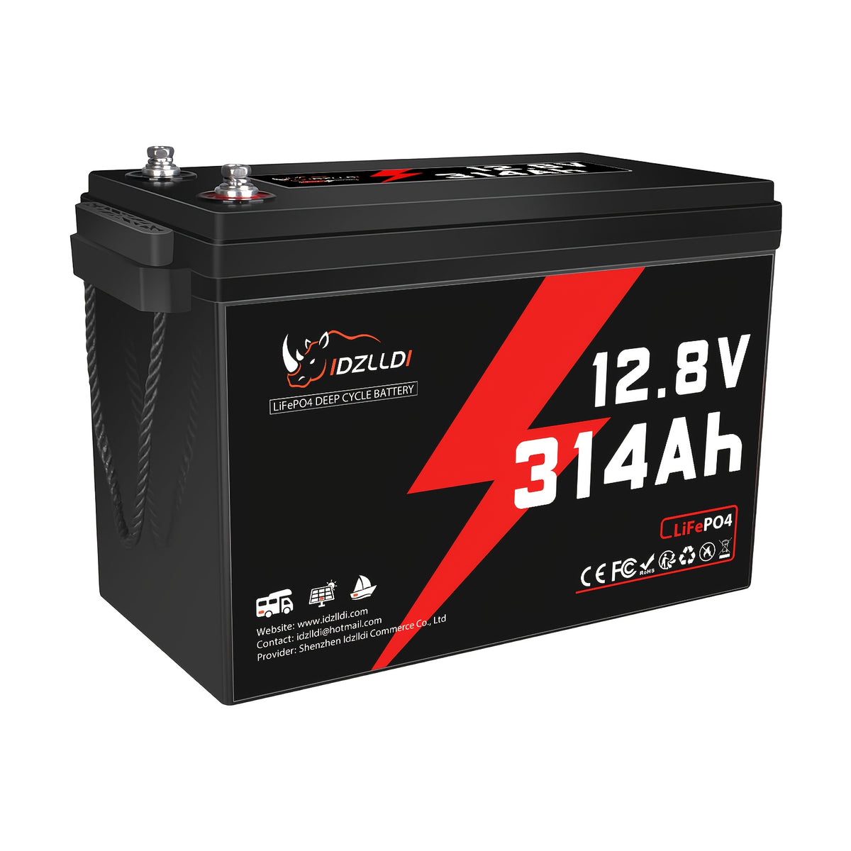 RV 12V 150/314Ah Lifepo4 Lithium Battery, Built-In BMS System, High Power Output, 15000+ Rechargeable Lithium Iron Phosphate Battery Deep Cycle, Very Suitable for Household, Solar Energy, And Camping