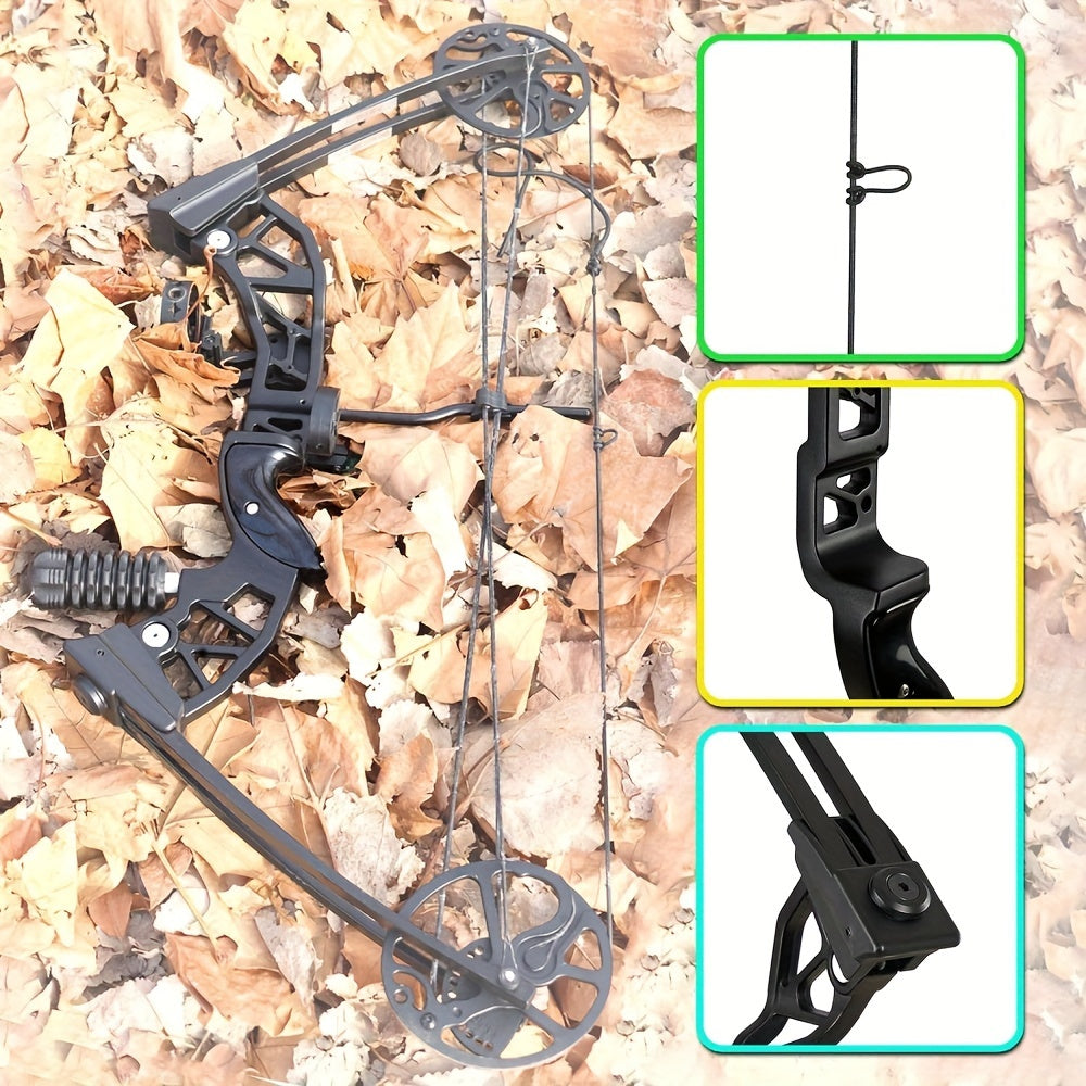 SF Archery Compound Bow Set, 30-70 Lbs Draw Weight Adjustable, 19"-30" Draw Length, Hunting Compound Bow Kit for Adults, Youth, Beginners, Outdoor Shooting, Right Hand