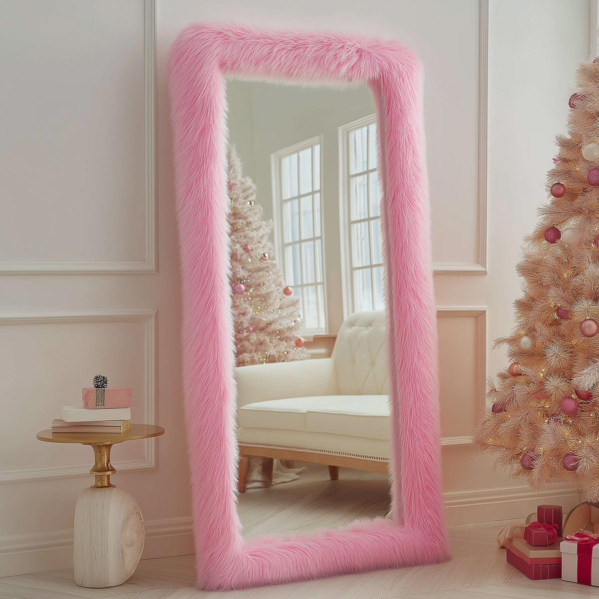 Rectangle 24" x 63"Makeup Mirror, Full Length Mirror, Full Body Dressing Mirror for for Bathroom, Christmas Halloween Decoration Birthday Gifts