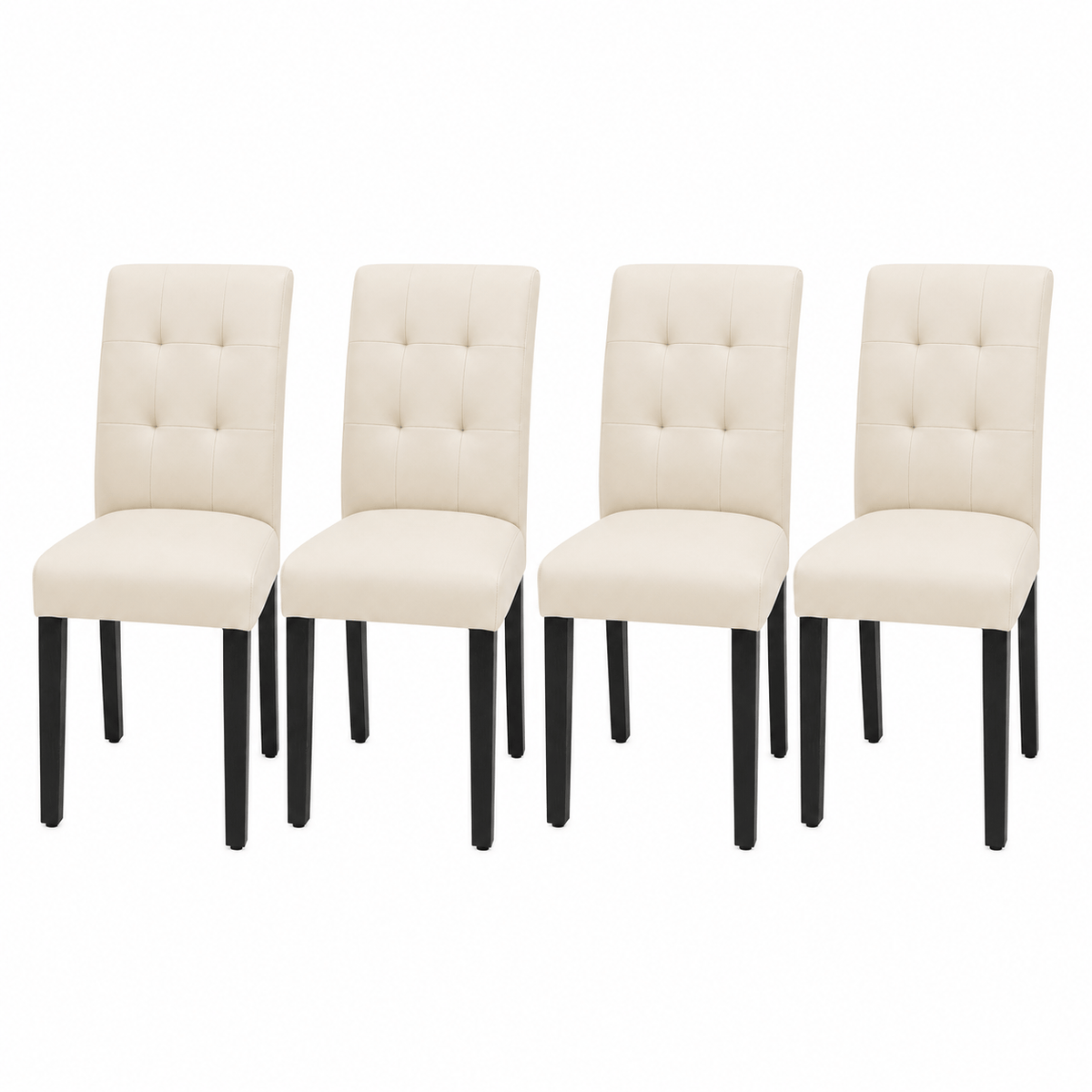Set of 2/4 Faux PU Leather Upholstered Dining Chairs for Home Kitchen Living Room- Dining Room Chairs Dining Side Chairs