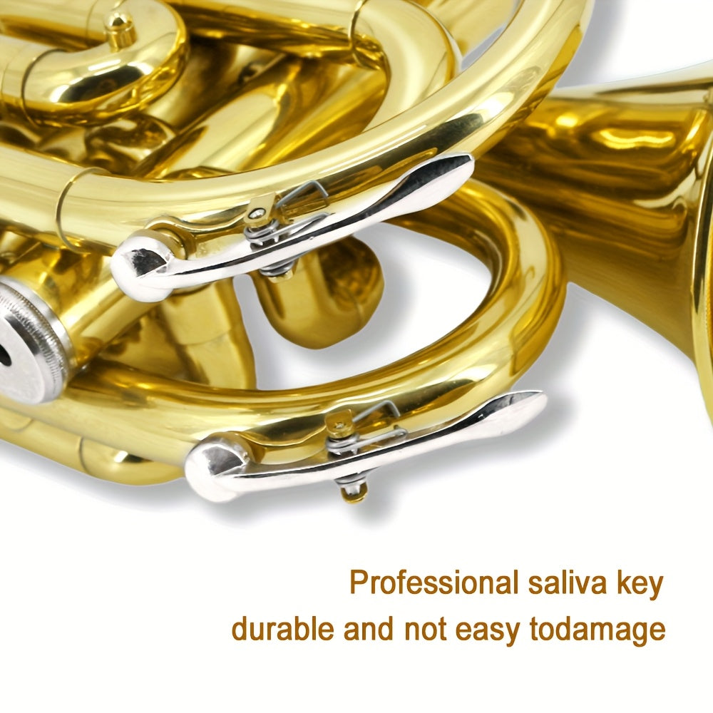 WUQIMUSC Bb Pocket Trumpet Nickel Plated, Brass Beginner Trumpet with 7C Mouthpiece, Case, Cleaning Kit & Gloves Musical Instruments Gift