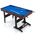 Standing Billiard Table, Foldable Pool Table, with Integrated Ball Box, Side Buckle for Cue Rack, Perfect for Gatherings, Parties, Game Rooms, Clubs And Offices