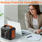 SBAOH 300W Portable Power Station 296Wh 80000mAh Solar Generator W/ 100W PD Fast Charging, 13 Outlets, Digital Display, Lithium-ion Battery for Outdoor Solar Lights, Camping Tents, Emergency Outdoor Home Use, CPAP, Gifts, 60W Solar Panel Is Optional