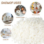 40LB Flake Soy Wax for Projects, a Natural Raw Material That Offers a Gentle And Non-Irritating Scent. Ideal for Crafting Candles, Cup Wax, And Scented Candles. Suitable for Adults, Beginners, And Teenagers, And Can Be Melted in The Microwave