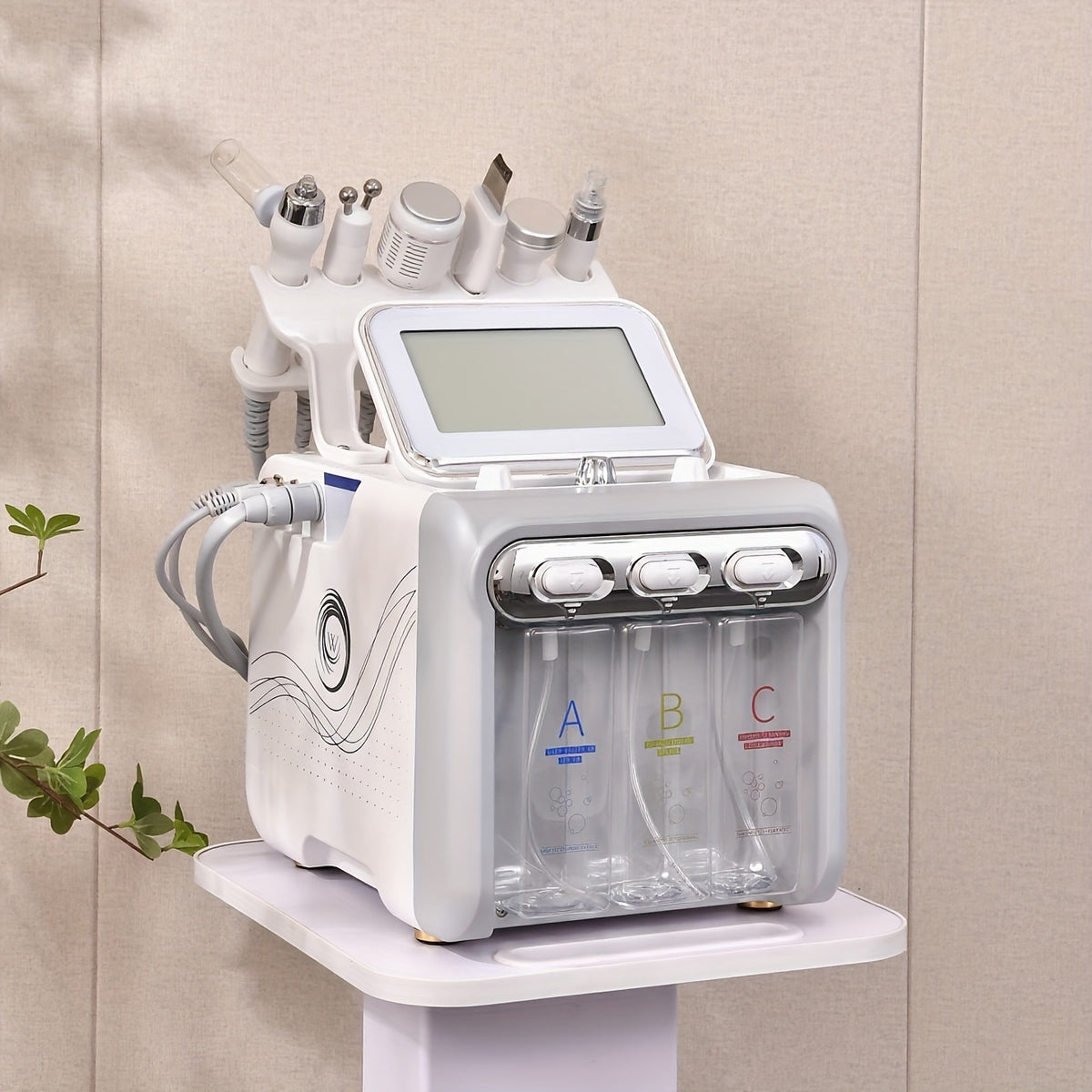 [Valentine's Day Gift] Mariy Reseni 6-In-1/7-In-1 Beauty Device, Facial Care Machine, Includes Beige Oversized Towel Hair Tie, Suitable For Salon Or Home Use, Ideal For Skincare Enthusiasts, Valentine's Day Gift, Elegant Gift, Gift For Women, Top Gift Cho