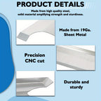 Radiator Filler Panels: 3pcs Kit, Smooth Steel, Fits 1967-1968, – for Chevy, – for GMC C10