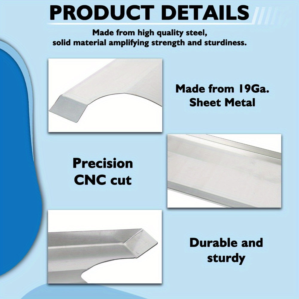 Radiator Filler Panels: 3pcs Kit, Smooth Steel, Fits 1967-1968, – for Chevy, – for GMC C10