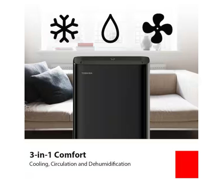 Toshiba Smart Wi-Fi Portable Air Conditioner up to 450 sq ft Cools