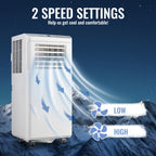Portable Air Conditioner 8000 BTU(4400 BTU SACC), AC Unit with Dehumidifier Fan 3-in-1. Ft. Portable AC with Remote Control, 24H Timer, Digital Display,40dB Low Noise for Bedroom, Living Room, Dorms, Office