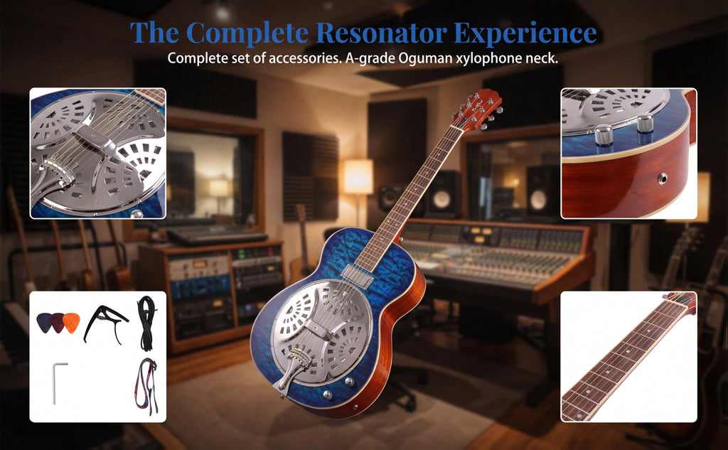 [Beginner Guitar Kit] Acoustic Electric Guitar 40 Inch Full Size Steel String, Beginner Acoustic Guitar Kit With Strap Capo Picks Cable, With Pickup Volume Tone Knobs, Country Bluegrass Folk Blues Fingerpicking Right Handed, Beginner Guitar For Adults
