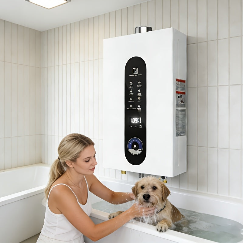 14/16/18 Liter Instant Water Heater, Flow Rate 3.7-4.76 GPM/95540-122837 BTU, Suitable for Indoor Installation.