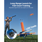 Clay Target Thrower VEVOR Automatic Pigeon Launcher, 28 or 50-Clay Capacity for 45-Yard Training