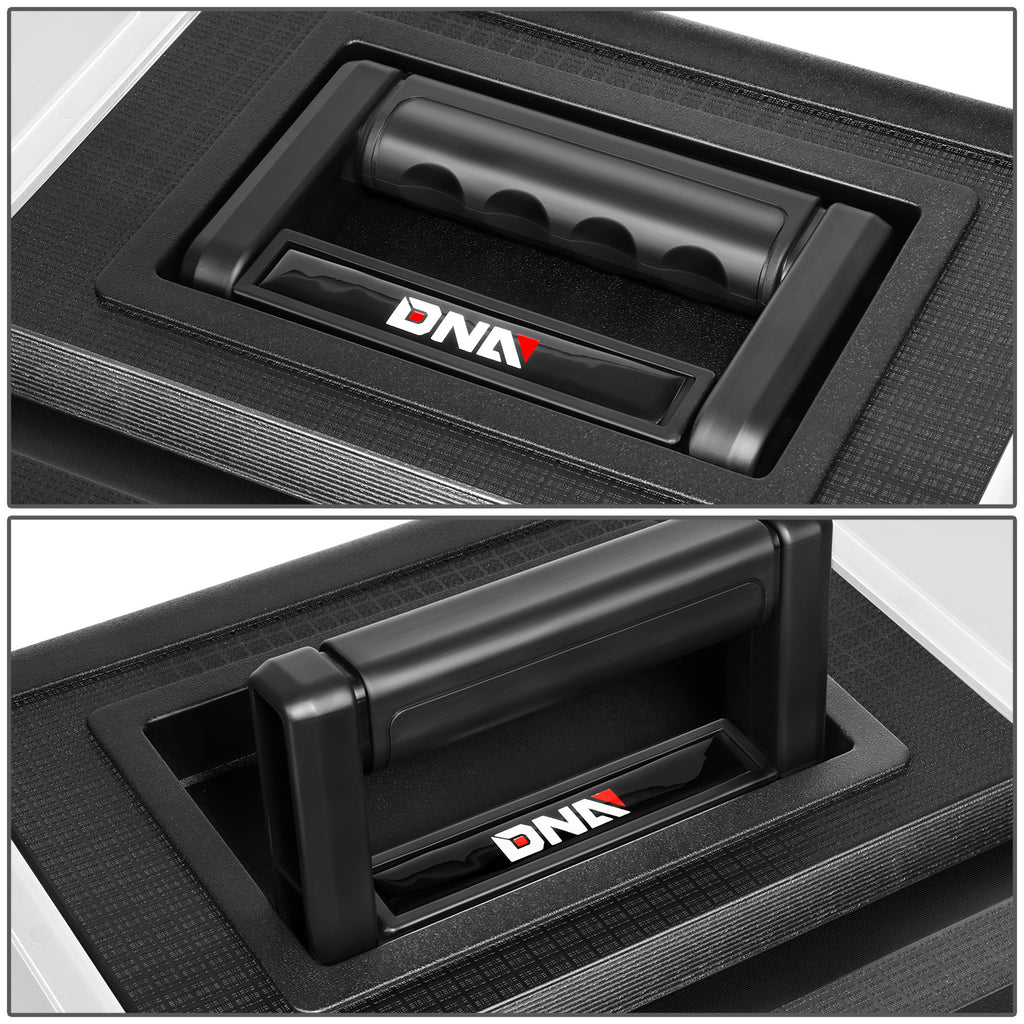 3-Tier Stackable Separate Hand Case Tool Boxes Trolley, 3-in-1 Storage Compartments, 19.5" x 12" x 28.5"