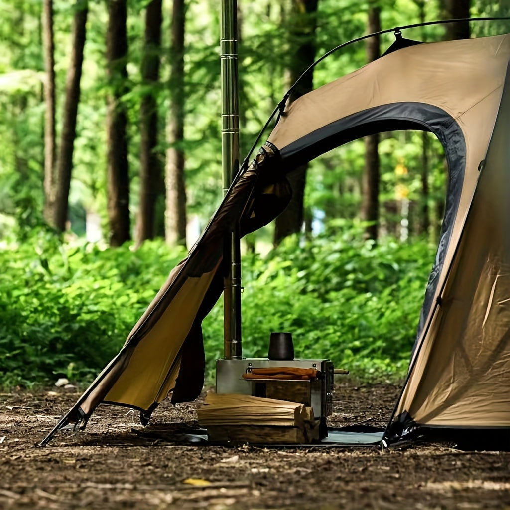 Campravox Hot Tent for Camping with Chimney, a Portable Backpacking Tent Featuring an Inner Tent And Stove Jack, Suitable for 1-2 People for Outdoor Hiking And Hunting