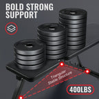 Heavy Duty Adjustable Weight Bench with Resistance Bands And Leg Support, Multi-Function Sit-Up Bench for Home Strength Training, Bench Press, Push-Ups And Ab Workout