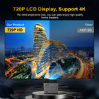 Smart Mini Projector, HD Portable With Dual Band WiFi 6 And BT 5.0, Supports 8K Decoding Native 720P 200 Inch Screen, Android 11.0 OS, Compatible With Smartphones iPad TV HDTV, Creating A Mobile Home Theater Experience, A Budget Gift Suit