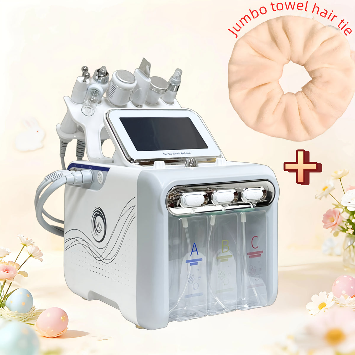 [Valentine's Day Gift] Mariy Reseni 6-In-1/7-In-1 Beauty Device, Facial Care Machine, Includes Beige Oversized Towel Hair Tie, Suitable For Salon Or Home Use, Ideal For Skincare Enthusiasts, Valentine's Day Gift, Elegant Gift, Gift For Women, Top Gift Cho