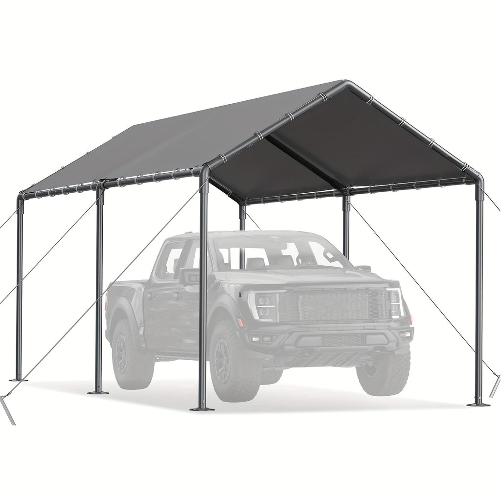 10X20 Carports, Portable Garage Carport with Heavy Duty Frame And Waterproof Carport Canopy