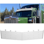 13" Drop Visor Compatible with 1984-1998 for Kenworth W900 T800 T600 T300 with Split Flat Windshield 304 Stainless Steel Flat Roof Top Sun Visor