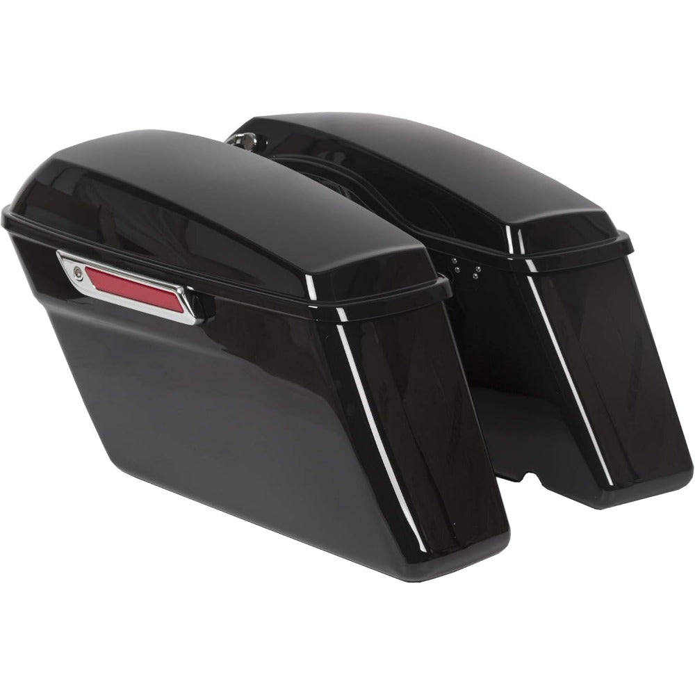 Hard Saddle Bags Trunk W/Lid & Latch Key Compatible With 1993-2013 for Touring Models FLT, FLHT, FLHTCU, FLHRC, Road King, Road Glide, Street Glide, Electra Glide, Ultra-Classic