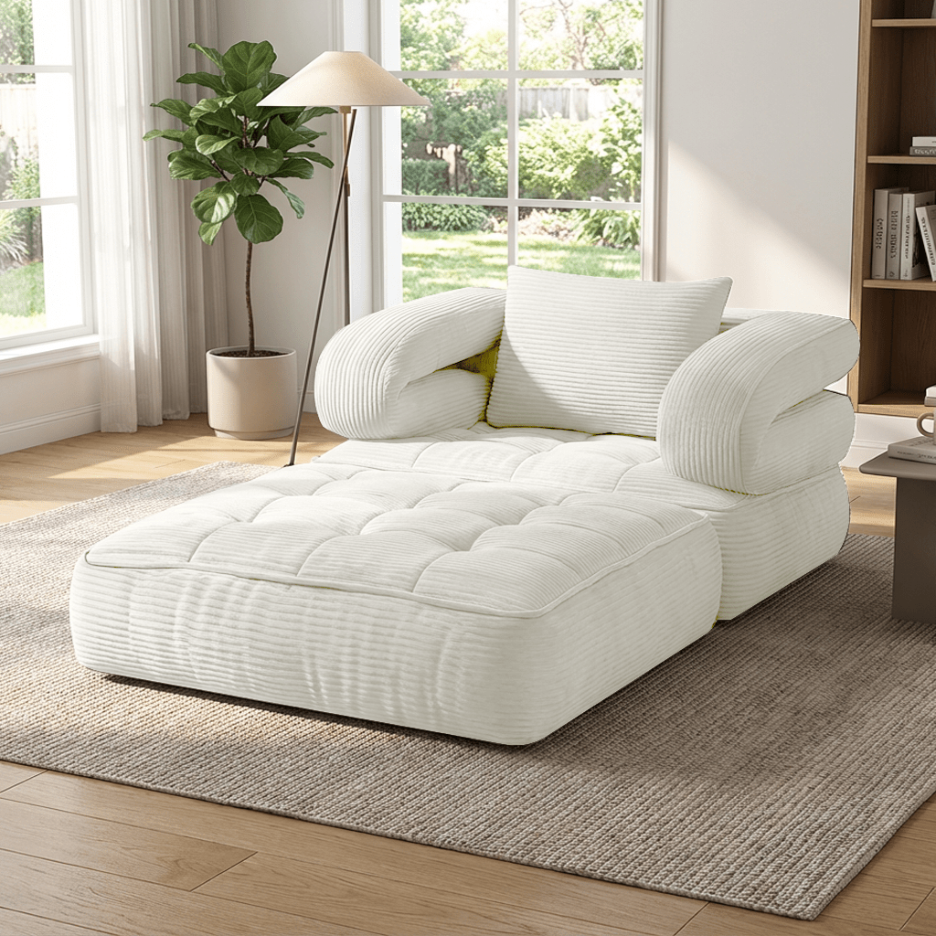 Black Friday Deal, Local Warehouse Ship 3-in-1 Compression Fold Sofa Bed, Single Convertible Chair Bed W/ Backrest & Pillow, Multi-Functional Lounge for Living Room Bedroom Apartment, for Napping, Overnight Guests, Reading & Relax, Great Gift Option