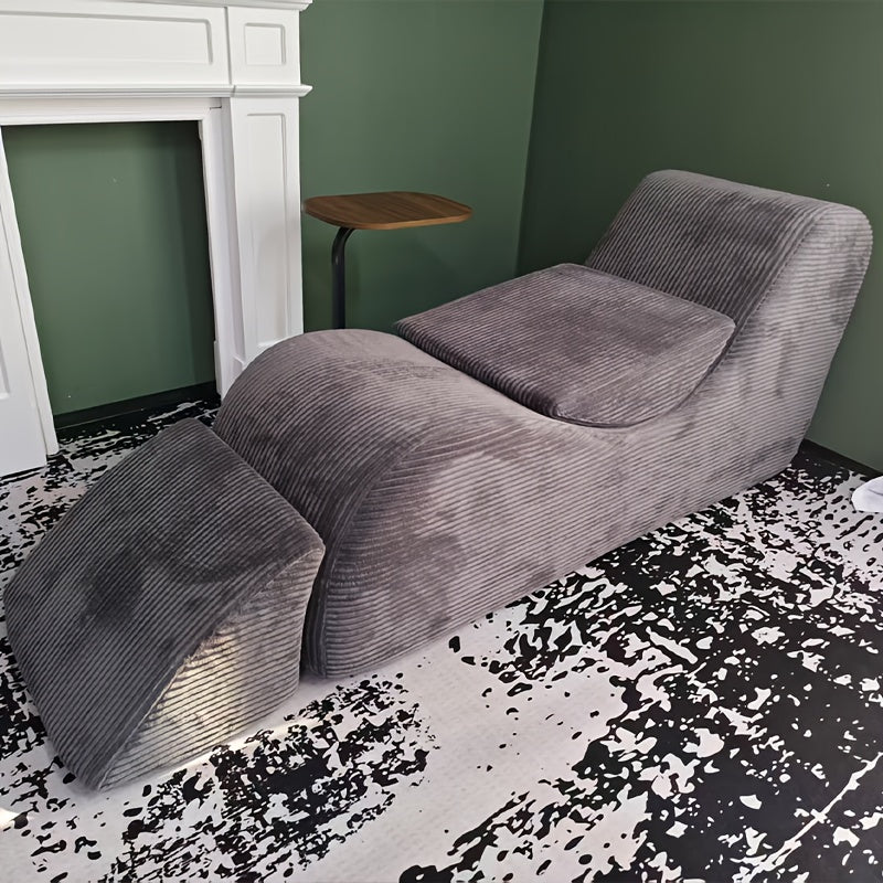 Ergonomically Designed Yoga Lounger Chair for Adults, Featuring a Corduroy Cushioned Sponge And a Non-Slip Base, Suitable for Indoor And Outdoor Use in Bedrooms And Living Rooms, Complete with a Cushion Pillow