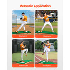 VEVOR Pitching Mound Portable Pitcher Mound Baseball Softball Training, 1.5-2m/2-2.5m, 2+1 style/Wheeled style/T-shaped style