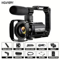 NEW 5K 30FPS Video Camera, 16x Digital Zoom 48MP UHD WiFi IR Night Vision Video Camera, 3.0 Inch 270 Degree Rotatable Touch Screen, 6-axis Stabilization Vlog Camera, Outdoor Essential Video Camera, Christmas Gift.