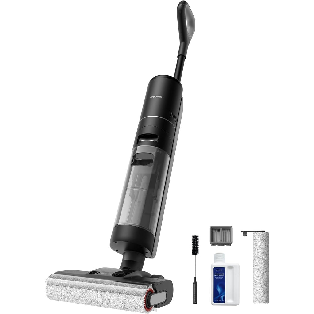 Refurbished Dreame H12 Pro Wet Dry Vacuum Cleaner, Hard Floor Vacuum and Mop Combo, Smart Mess Detection, Strong Suction for Wet & Dry Spills, 35-Min Runtime, 30.43oz Water Tank, Hot Air Self-Cleaning, Edge-to-Edge Corner Cleaning, Anti-Tangle Brush