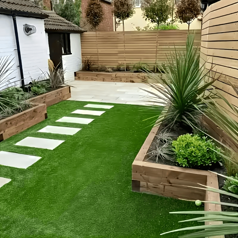 4Ft X 40Ft Artificial Grass 160 Sq Ft, 0.7 Inch Pile Height Multi-Purpose Synthetic Turf with Grass Installation Tools for Garden, Patio, Balcony, Decor, Indoor And Outdoor Use