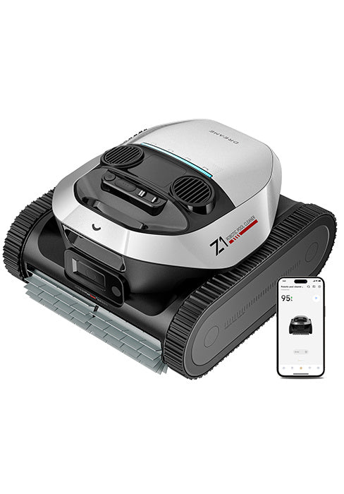 Dreame NEW Z1 Pro Cordless Robotic Pool Cleaner, LiFi Remote Control, 8000 GPH Suction, Waterline Horizontal Cleaning, Auto-Retrieval, Automatic Pool Vacuum for Above & In-Ground Pools, Upgraded Version