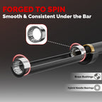 7ft Barbell, Weight Bar for Weightlifting And Powerlifting, Pro 45lb Barbell for Bench Press, 1000LBS Strength Training Bar Fit 2" Standard Weights Home Gym