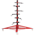 43" Panel Tree Paint Stand, 3-Angle 6 Adjustable Hook Levers, Panel Holder, Auto Accessories Repair Tools, w/4Wheels, Painting Rack for Hang Automotive Panels, Doors, Fenders, Bumpers, Car Parts