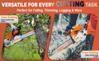 58Cc 2-Stroke Gasoline Chainsaw, Featuring Dual Quick-Switch Bars of 20 Inches And 18 Inches, a Portable Cordless Gasoline Chain Saw Ideal for Felling Trees, Cutting Firewood, Processing Wood, And Trimming Trees