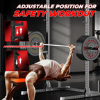 Power Rack for Home Squats and Bench Presses — 800 lb Capacity, Pull-Up Bar and Plate Storage