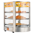 VEVOR 3-Tier/5-Tier Commercial Food Warmer Display, 14inch/15 inch 800W Food Display Warmer with LED Light, Adjustable Shelf and Stainless Steel Frame, 86℉~185℉ Air Heating, 34L for Hamburger, Pizza, Bread, Fried Chicken