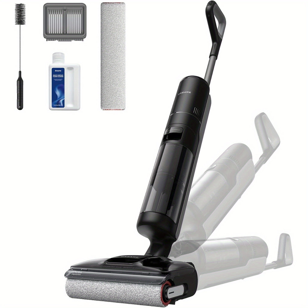 Refurbished DREAME H12 Pro Flexreach Wet Dry Vacuum Cleaner, 0 Tangle Cordless Vacuum Mop All-In-One for Hard Floors, 180° Lie-Flat Floor Cleaner Machine with 194°F Hot Self-Cleaning, 50Mins Runtime