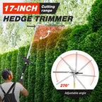 52cc 6-in-1 Gas Powered Weed Eater with Hedge Trimmer & Pole Saw - Multi-Attachment Brush Cutter, 2-Stroke Lightweight Trimming Machine for Yard Maintenance