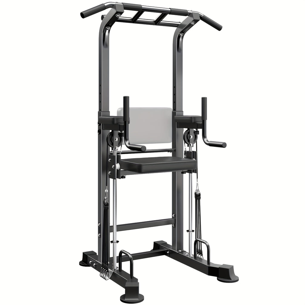 Sogespower Power Tower Dip Station Pull Up Bar for Home Gym Multi-Function Adjustable Height Strength Training Workout Equipment