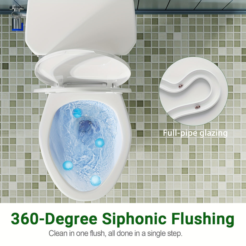 [Tall Toilet For Seniors] 21'' Extra Tall Elongated Toilet With Comfort Chair-Height Seat, 1.6 GPF Powerful Single Flush, 12'' Rough-In, Ideal For Seniors & Tall Individuals
