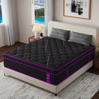 12-Inch/14-Inch Hybrid Mattress, Twn, Full Queen &King Sizes, Ergonomic Support, Individually Wrapped Springs & Memory Foam, Medium Firm