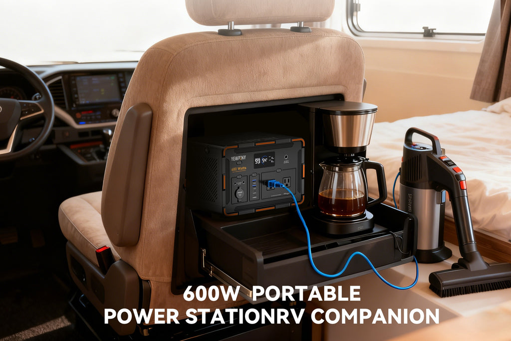 [Portable, Fast Charging] 300W/600W YEWPINY Portable Power Station, Featuring Fast Charging, 259Wh/599.4Wh Lithium-Ion Battery Solar Generator, 17,500mAh/27,000mAh High-Capacity Lithium-Ion Battery, Ideal for Home Use, Outdoor Trips, Camping, Hunting, and