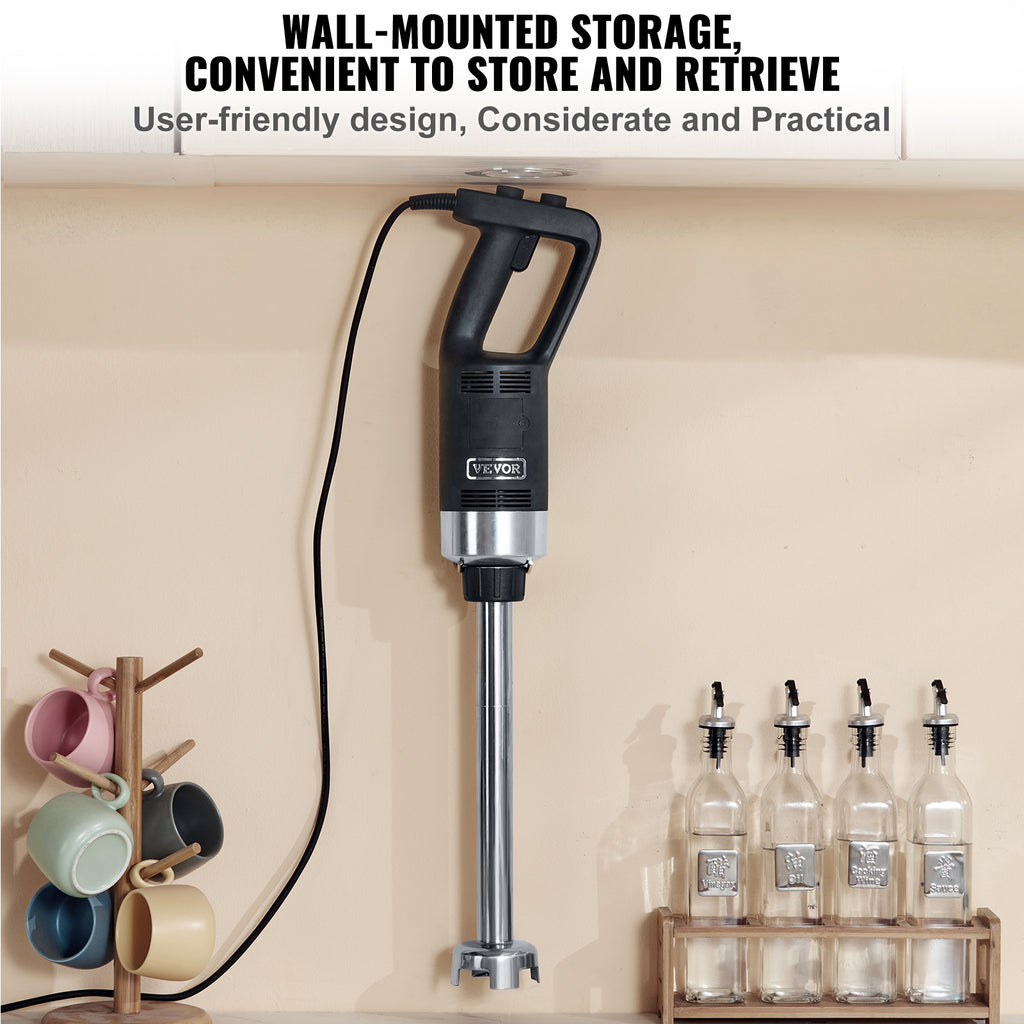 VEVOR Commercial Immersion Blender Variable Speed Heavy Duty Immersion Blender Commercial Hand Mixer 304 Stainless Steel Hand Blender Commercial