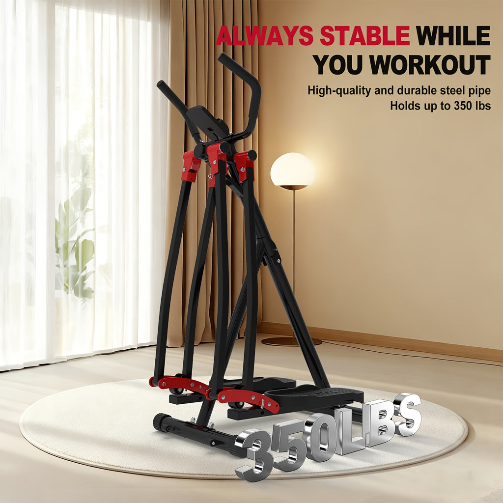 This Walking Fitness Machine Is A Home Aerobic Cross-training Glider That Exercises Your Legs, Waist, Abdomen, And Back. Get Rid Of Large Treadmills! This Foldable Elliptical Trainer Is Suitable for Small Spaces And Has A Load Capacity Of 350 Pounds.