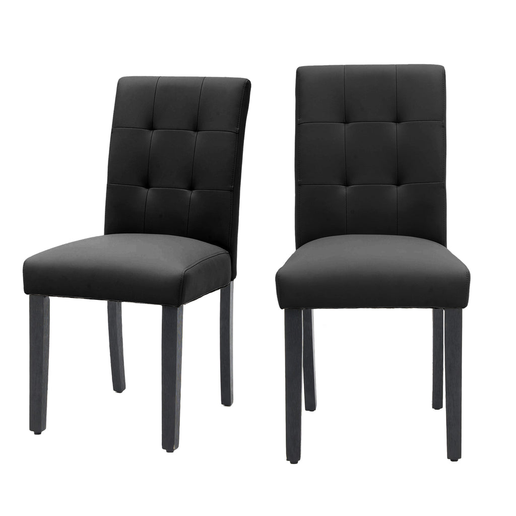 Set of 2/4 Faux PU Leather Upholstered Dining Chairs for Home Kitchen Living Room- Dining Room Chairs Dining Side Chairs