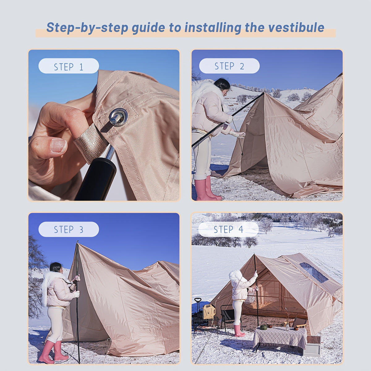 PAKICETUS Inflatable SUV Tailgate Tent with Air Pump for Quick Setup, 4-6 Person Model, Breathable Mesh for Smooth Ventilation, Windproof Oxford Fabric Inflatable Shelter, Suitable for Summer Glamping and Car Camping