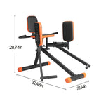 Hip Abduction Trainer for Home Glute and Thigh Workouts with Two Pull Ropes and 2 Adjustable Resistance Levels