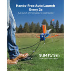 Clay Target Thrower VEVOR Automatic Pigeon Launcher, 28 or 50-Clay Capacity for 45-Yard Training